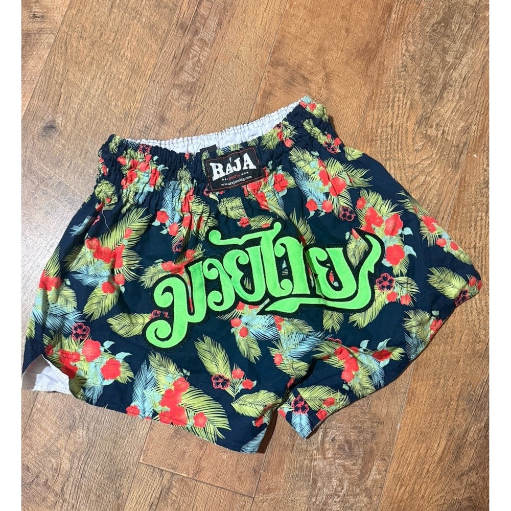 Raja Boxing Shorts For Kick Boxing, MMA Thai Nylon Muay Thai